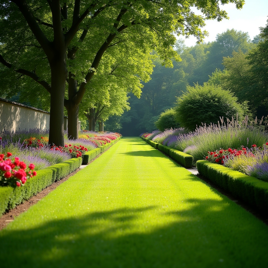 Gepflegter Privatgarten als Übersicht der Leistungen